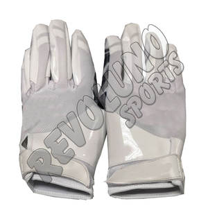 Gants de football américain personnalisés Sublimation Gants de football à la main arrière Fabricant pakistanais Fournisseur Gants confortables - Product Image 4