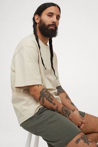 Pantalones cortos de poliéster y LICRA para hombre, ropa informal de playa de 5 pulgadas, color caqui, de verano - Product Image 3