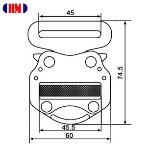 Hebilla de liberación rápida lateral de aluminio de arnés - Product Image 4