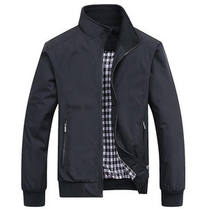 Chaqueta de Motociclista para Hombre, Corte Ajustado, Estampado Verde, Cuello Alto, Cierre de Cremallera, Estilo Casual, Material de Poliéster, Impermeable - Product Image 2
