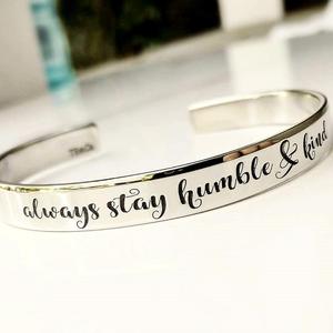 Double <b>Love</b> Knot Cuff <b>Bracelet</b>, Sterling Silver Bridesmaid Jewelry Handmade Happiness - Product Image 1