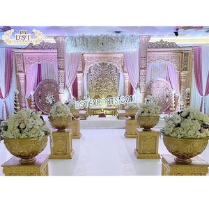 ตกแต่งงานแต่งงานแบบดั้งเดิมธีมรอยัลราชวัติ  พร้อมมณฑปหรูหราทำจากไฟเบอร์กลาสสำหรับงานแต่งงานสุดอลังการแบบมหาราชา บอลลีวูด บริสเบน สหราชอาณาจักร - Product Image 1