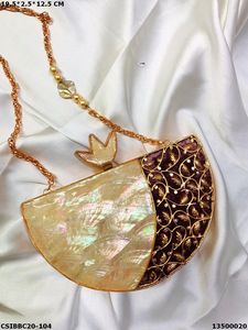 Handmade Designer Luxury Brass Mother of Pearl <b>Clutch</b> <b>Bags</b> Evening Purse <b>for</b> Bridal <b>Wedding</b> Exclusive Party <b>Bag</b> <b>for</b> Ladies - Product Image 5