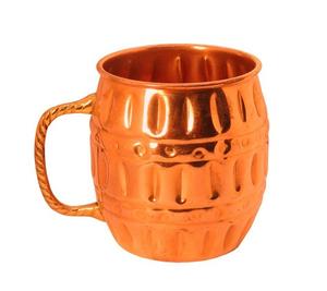 Taza para beber agua de cobre de diseño admirable, taza de tamaño y forma personalizada con mango de latón, taza de mula de Moscú - Product Image 6