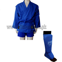 N Custom Logo 100% Coton Hybride Tissu Sambo Kurtka Wrestling Uniform Sambo Jacket and Short Set