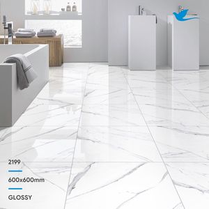 Carreau de porcelaine en céramique antidérapant de luxe de haute qualité bord rectifié glaçure numérique villa moderne résistant à l'acide résistant à l'usure - Product Image 5