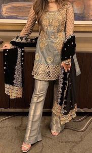 DABKA-vestido largo y delicado con cuentas de cristal, bordado embellecedor, para fiesta, boda, 2022 - Product Image 2