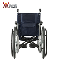 Rueda trasera de 24 pulgadas para Hospital, silla de mano médica, plegable, ligera, Manual, para personas mayores y discapacitados