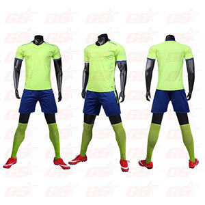 Gran oferta, nuevos conjuntos de fútbol para hombre, alta calidad, 100% poliéster, logotipo personalizado, estampado, camiseta de fútbol verde, uniforme de talla grande, equipo personalizado - Product Image 2