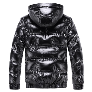 New Custom Made Winter <b>Puffer</b> Quilted Down <b>Jacket</b> Waterproof Shiny <b>Puffer</b> <b>Jacket</b> - Product Image 3