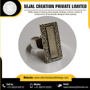 Vintage New 925 Sterling Silver Tribal Jewelry Rings Shell incrusté de chiffres motif pour mariage et anniversaire - Product Image 4