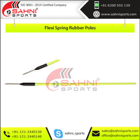 Poteau de slalom de football flexible en PVC Sahni Sports STE-SP04 25 mm, ensemble de poteaux de slalom pour entraînement de vitesse de football Sahni Sports, durable