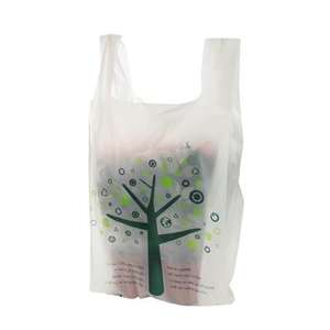 T-shirt biomag sac alimentaire en plastique biodégradable sac à provisions écologique vente en gros fournisseur vietnamien - Product Image 3