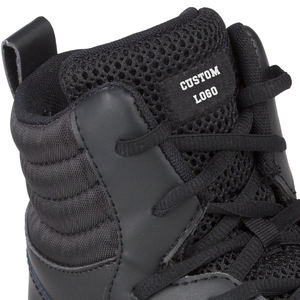 Zapatos de PU de alta calidad con malla para lucha de lucha en cuclillas, calzado de boxeo, botas negras de entrenamiento para gimnasio y Fitness - Product Image 5