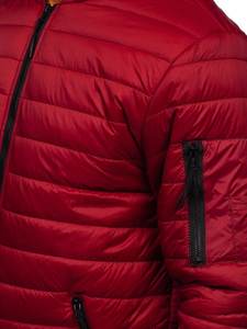 Vente en gros personnalisé de haute qualité grande taille imperméable coupe-vent 100% polyester blouson aviateur hiver homme col montant à la mode - Product Image 4