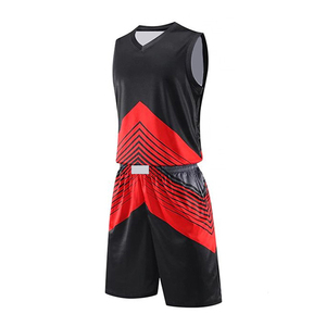 Uniformes de basket-ball pour hommes sur mesure ensembles de maillots d'équipe unis respirants de grande taille antibactériens à séchage rapide pour adultes - Product Image 1