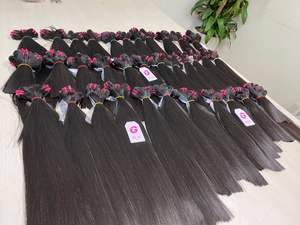 Extensiones de cabello Remy alineado con cutícula recta de hueso para mujeres negras para crear pelucas y estilos de cabello elegante 100% cabello humano - Product Image 4