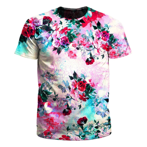 Camiseta con impresión Digital 3D personalizada para hombre, camiseta de sublimación de cuello redondo, Camiseta de algodón 100% de alta calidad - Product Image 1