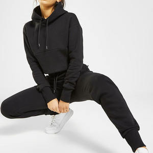 เสื้อฮู้ดครอบตัดสำหรับสุภาพสตรี,มีหลายสีพร้อมโลโก้และดีไซน์ตามสั่ง - Product Image 5