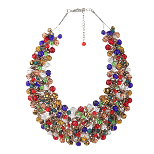 Gargantilla romántica para mujer a la moda, collar de cuentas de azulejo de nuevo estilo con perla, piedra principal, cadenas religiosas, joyería - Product Image 5