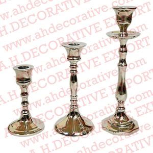 Bougeoir unique pour le salon Métal argenté Décoratif de haute qualité Nouveau design Bougeoir fait main - Product Image 4