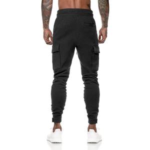 New Casual Joggers Pants Solid Color Men Cotton Elastic Long <b>Trousers</b> <b>Pantaloon</b> Cargo Pants - Product Image 1