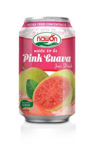 NAWON-bebida de jugo de guava en lata, bebida de jugo de guava rosa, jugo brillante, 500ml, Vietnam - Product Image 3