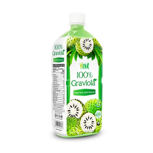 Bouteille de jus de graviola sain 1L, fabricant de boissons OEM ODM sous marque privée pour le marché mondial - Product Image 1