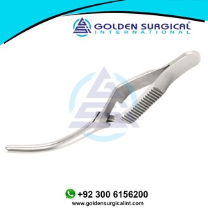 Pinces de bouledogue à Action croisée DeBAkey, instrument de chirurgie cardiovaires, pinces courbées - Product Image 5