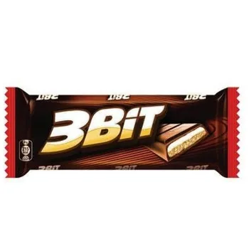 3 bits-chocolat au lait laiteux remplissage et plaquette