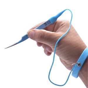 Sky Blue สายรัดข้อมือยางยืดสำหรับต่อขนตา,อุปกรณ์ป้องกันสายรัดข้อมือยางแบบยืดหยุ่นแหนบยึดขนตา - Product Image 1