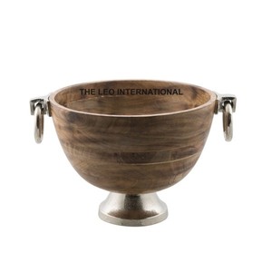 Tazón chapado en oro de forma redonda de Metal de latón, tuerca para servir comida, aperitivos, superventas, cuenco decorativo para el hogar de alta calidad - Product Image 2