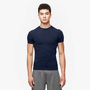 Camisa de compresión de capa base para hombre, ropa atlética personalizada de alta calidad, con tela superelástica y camisetas rashguard - Product Image 2