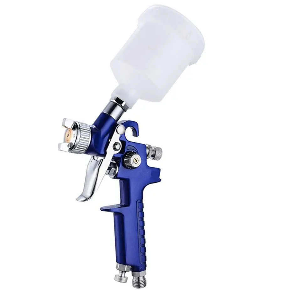 Gravity Feed Touch Up Air Spray Gun with 0.8/1.0mm Nozzle For Painting Car Aerograph (0.8mm Nozzle)