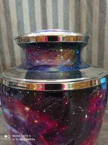Urne de crémation en laiton de haute qualité, fournitures d'enterrement de la galaxie, brasworld inde - Product Image 2