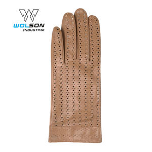 Guantes de cuero personalizados para mujer, guantes clásicos a la moda, de alta calidad, al por mayor - Product Image 2