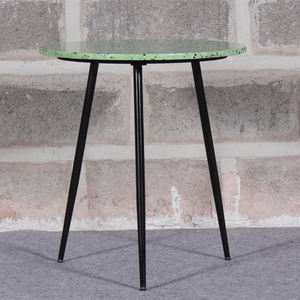 Mesa auxiliar de hierro y terrazo para sala de estar, muebles para el hogar con material metálico duradero, mesas de centro elegantes - Product Image 3