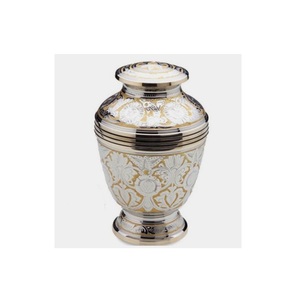 Urnes funéraires en aluminium couleur argent et or de la plus haute qualité pour cendres humaines - Product Image 5