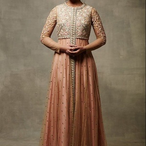 Robe de soirée longueur au sol, tenue de travail avec belles appliques, pour fête/mariage (2021) - Product Image 1