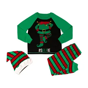 JOYUAN OEM Kids Clothing Family Matching Sets Adult Christmas Print Pajamas Xmas Christmas