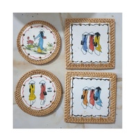 Tapis en rotin de porcelaine/tapis en osier de rotin/napperon en rotin de porcelaine à vendre (Ms.Sandy 0084587176063 WS)