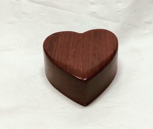 Wooden Heart Shape Pet Cremation Urn with Paw Print Small <b>Memorial</b> <b>Keepsake</b> Urn for Dog and Cat Ashes Storage <b>Box</b> - Product Image 3
