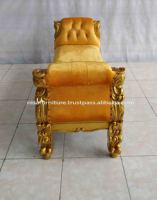 Rococo — chaise de salon en bois, dorée, Baroque, meubles modernes