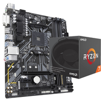 GIGABYTE B450M DS3H Carte mère de jeu Micro ATX d'occasion avec processeur de bureau AMD Ryzen 5 3600X 5600X