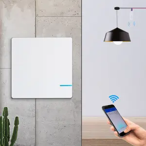 Interruptor de pared inteligente con Control remoto para el hogar, enchufe de pared eléctrico compatible con Alexa, Google Home, Tuya, wifi