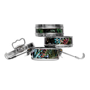 king International High Quality Multicolor Stackable Stainless Steel Bento <b>Lunch</b> Printed Red <b>Lunch</b> <b>Box</b> Gifting Ware Best Tiffin - Product Image 4