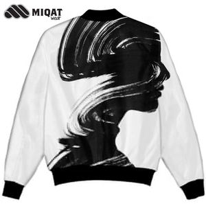 Chaqueta de baloncesto estampada por sublimación, chaqueta de béisbol americana personalizada - Product Image 3