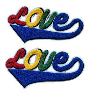 Chenille-parches bordados, letras, chenilla, bordado, sudaderas - Product Image 1