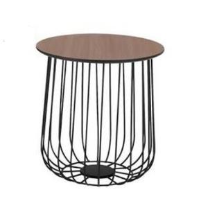 Table basse en bois avec Base en métal, meuble de salon moderne - Product Image 1