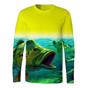 Latest Design Long Sleeve Customize Tournament Wholesale Fishing Shirts Custom Logo Fishing Shirt - Product Image 1